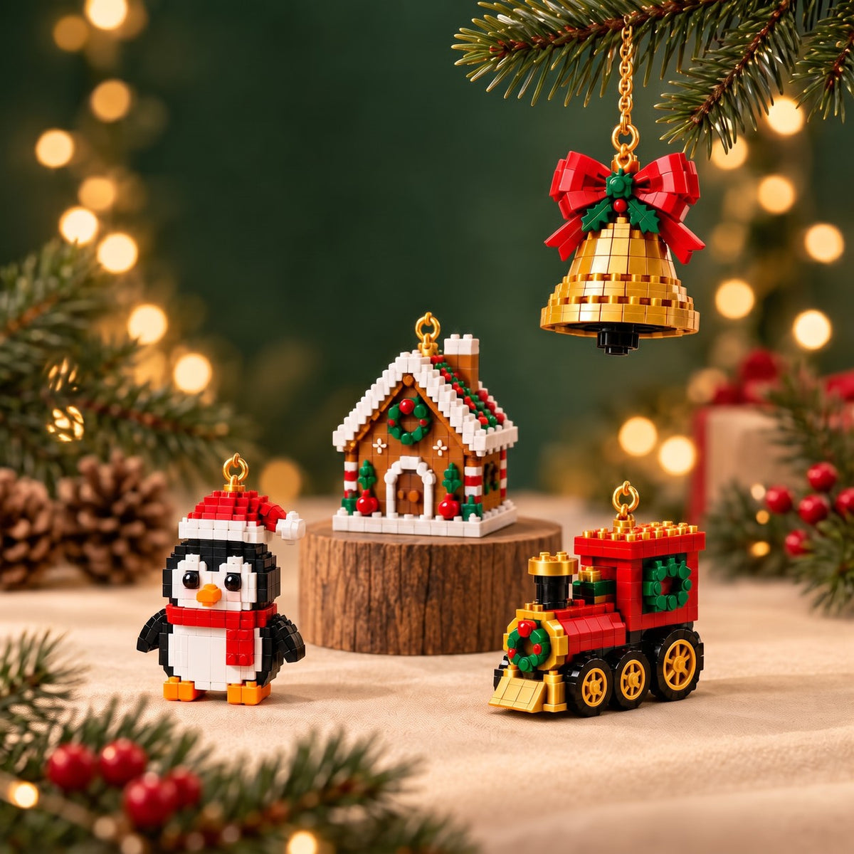 Mini-adventskalender met bouwstenen – 24 kerstfiguren om zelf te bouwen