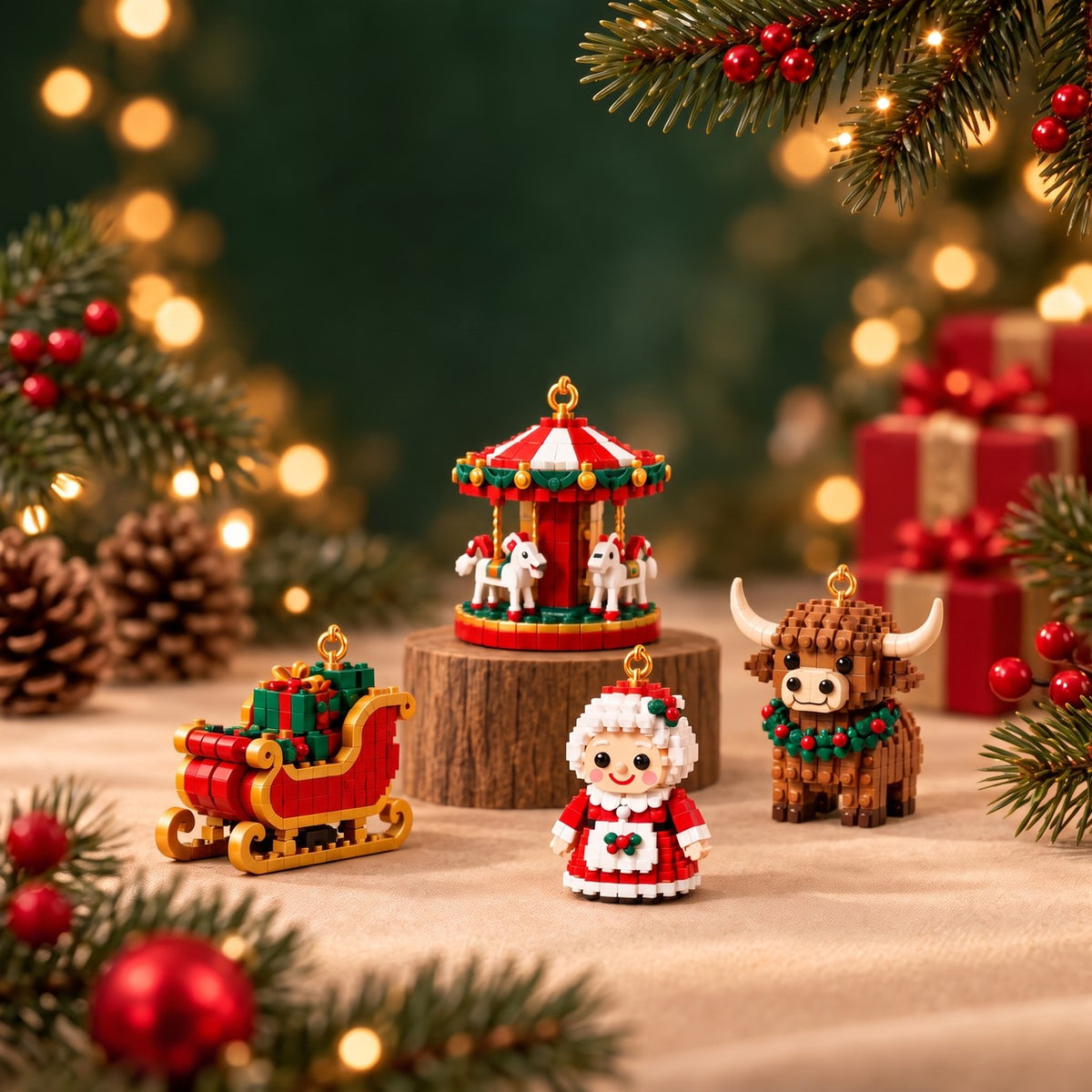Mini-adventskalender met bouwstenen – 24 kerstfiguren om zelf te bouwen