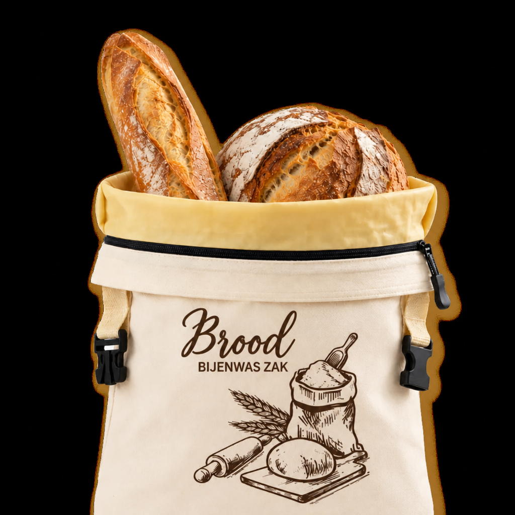 Broodzak van bijenwas – houdt brood tot 5 dagen vers