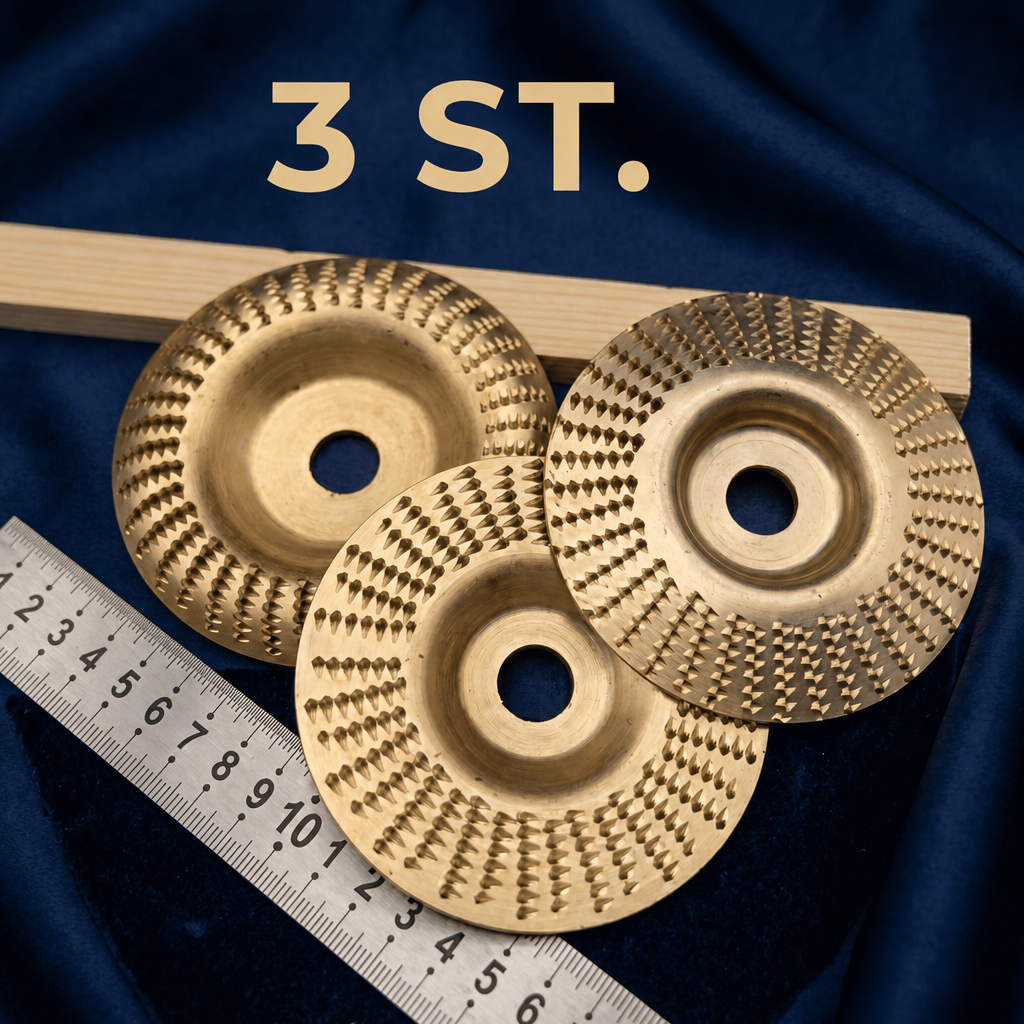 CarveEdge™ – 3-delige set slijpschijven voor haakse slijper