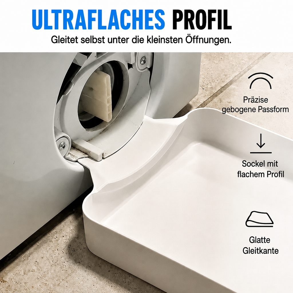 Druppelbak voor de wasmachine – vangt water van de afvoer op