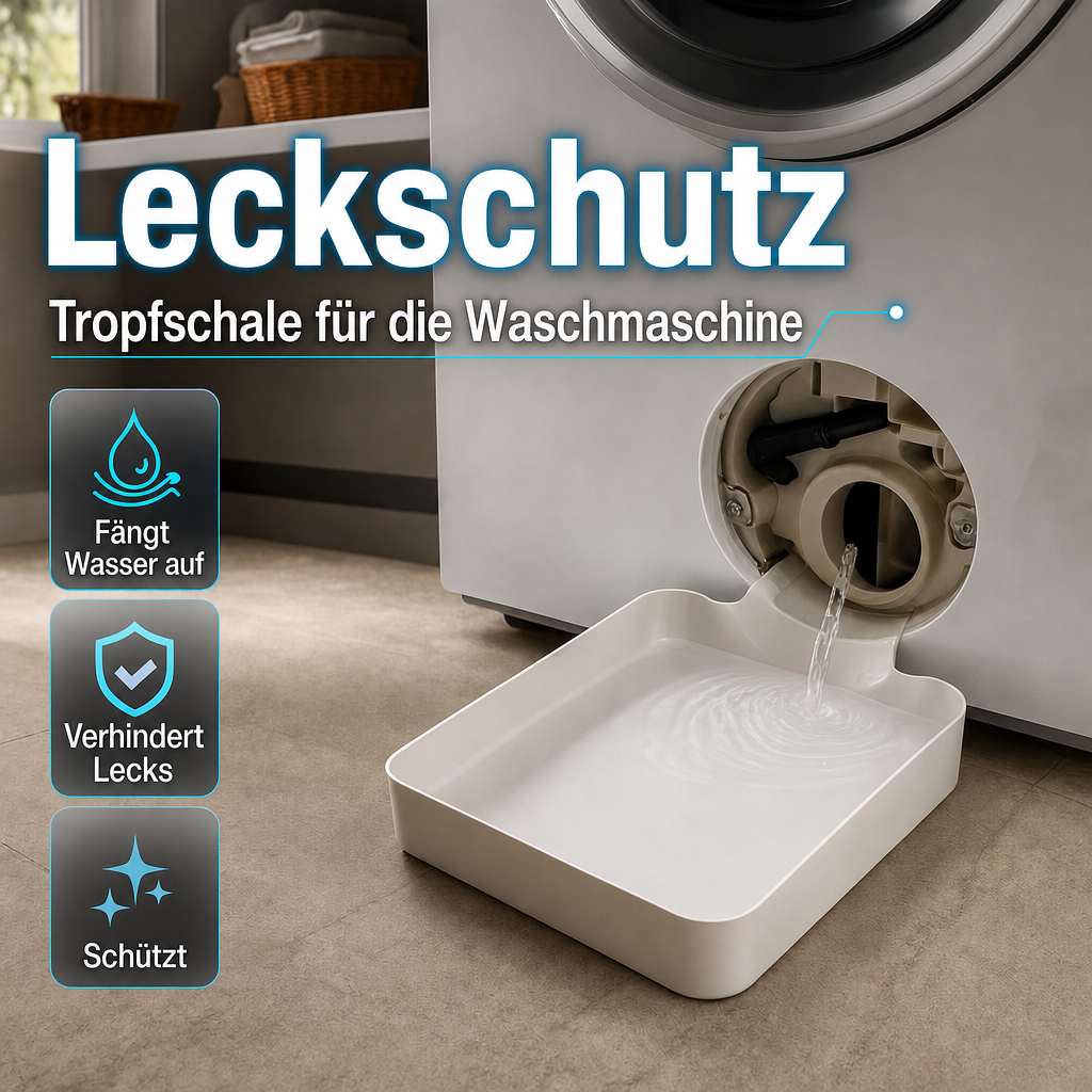 Druppelbak voor de wasmachine – vangt water van de afvoer op