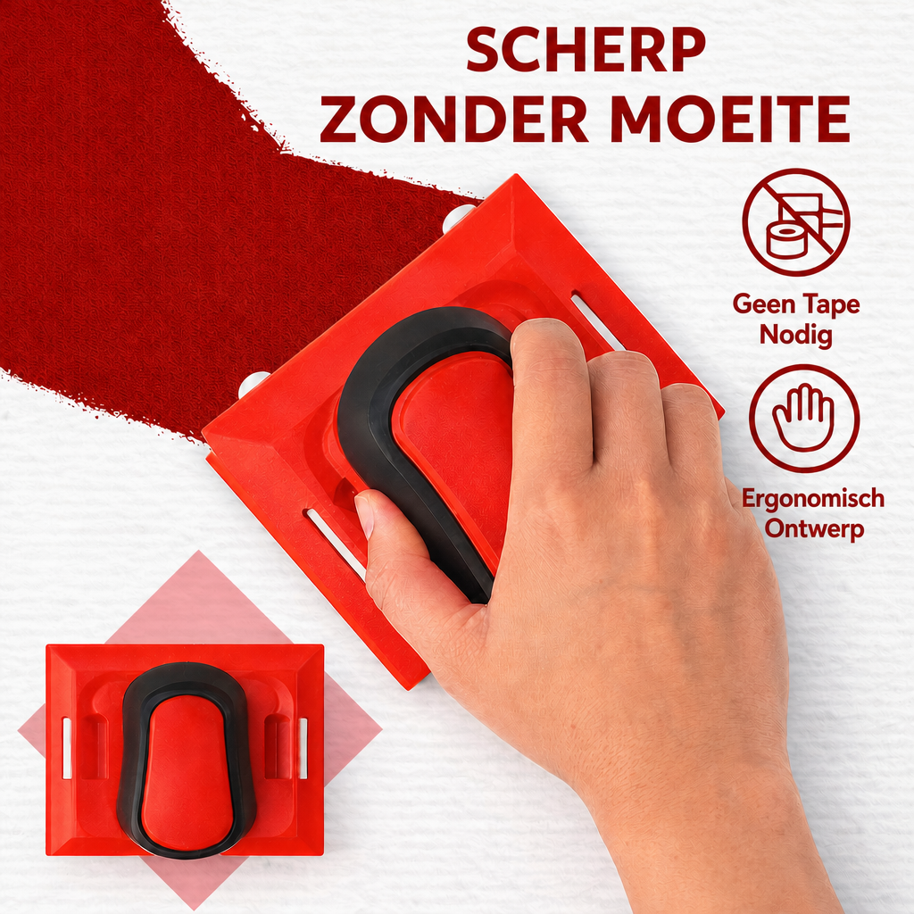 EdgeFlow Schilderhulp — scherpe randen zonder plakband
