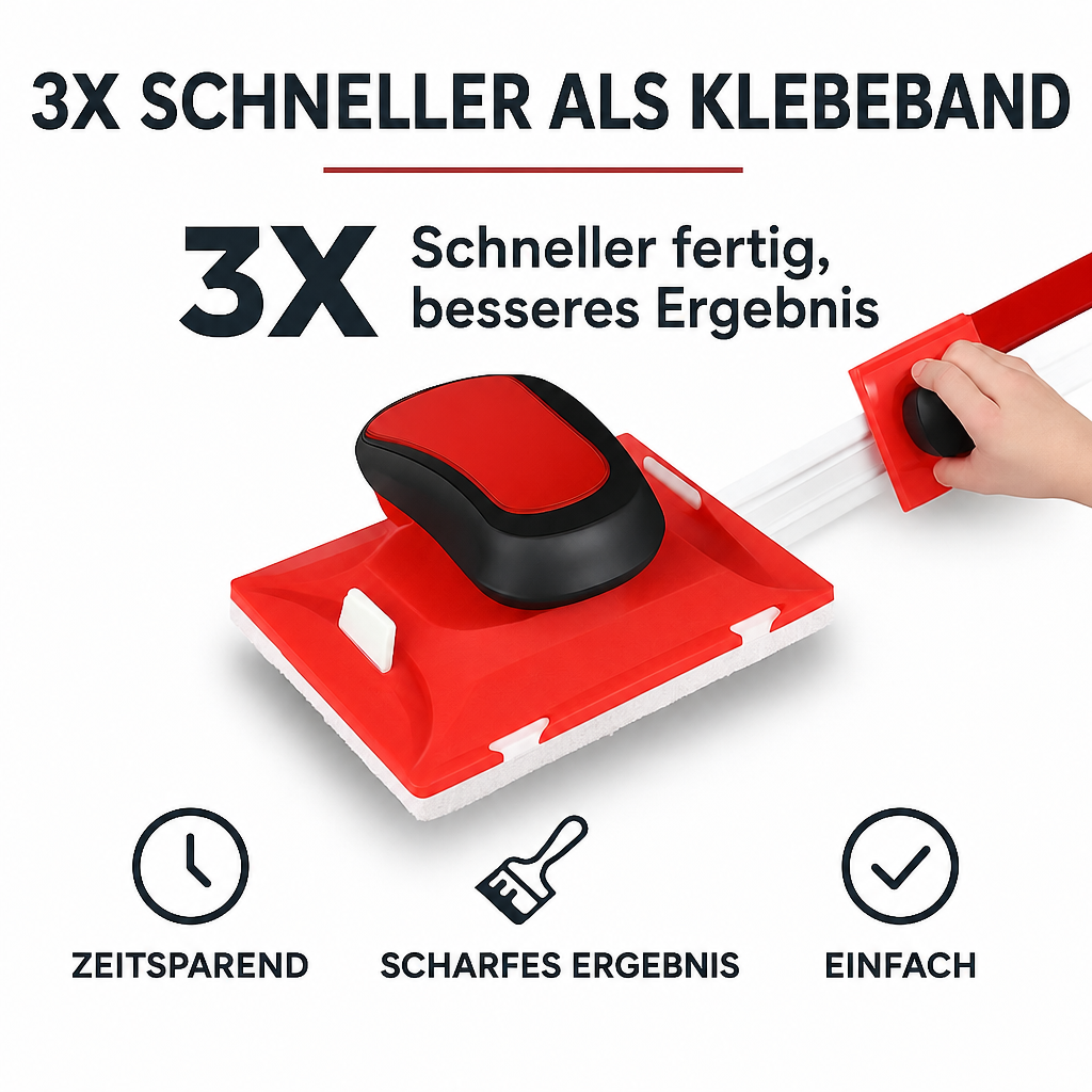 EdgeFlow Schilderhulp — scherpe randen zonder plakband