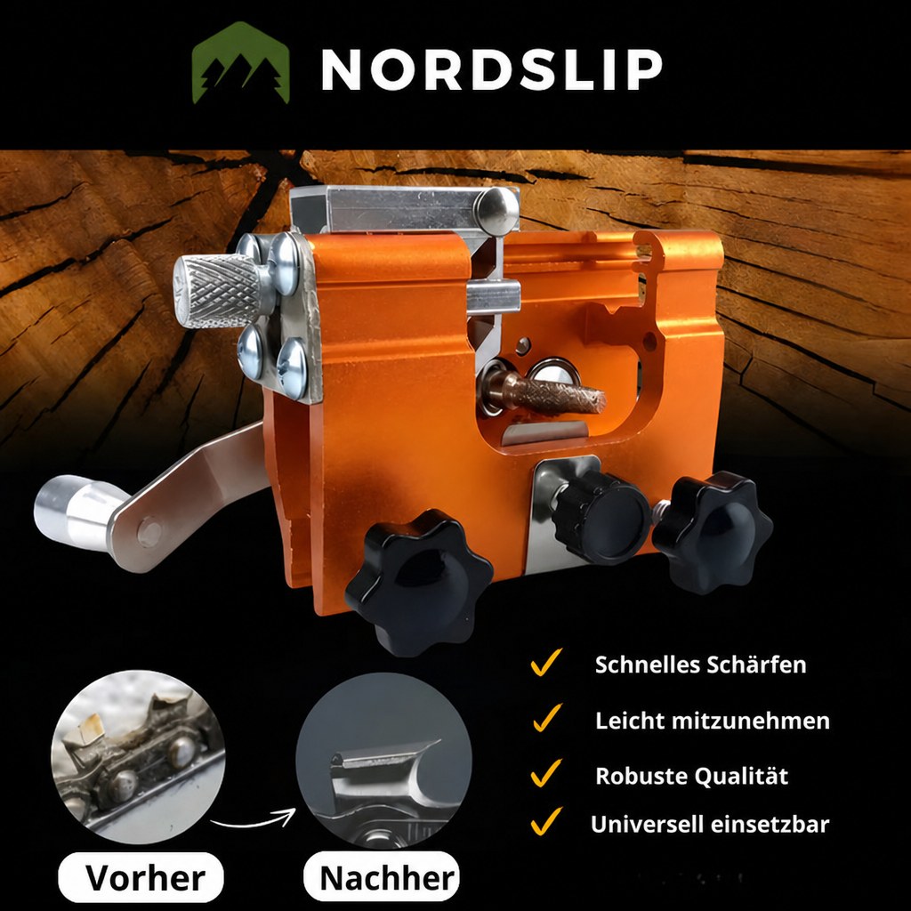 NordSlip – Kettingslijper voor de kettingzaag