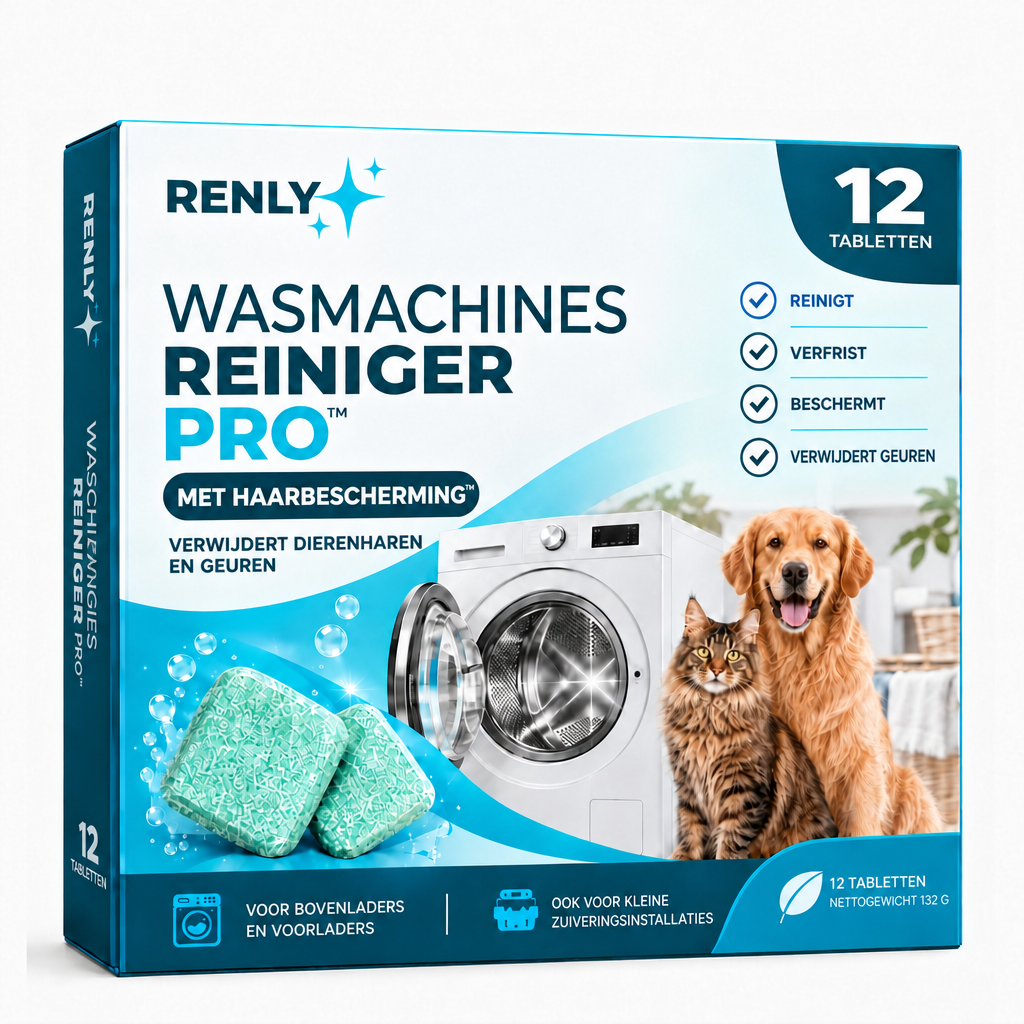 Renly Wasmachine-Reiniger – Pro 12 of Ultra 24 Tabletten