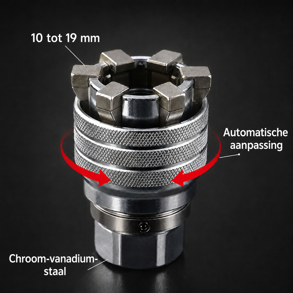 Universele dop 10–19 mm – zelfinstellend